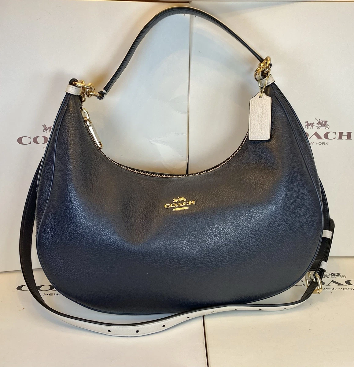 バッグ archive COACH Hobo Leather Hand Bag COACH 12797 Vintage Brown Archive Limited Edition Bleecker Suede