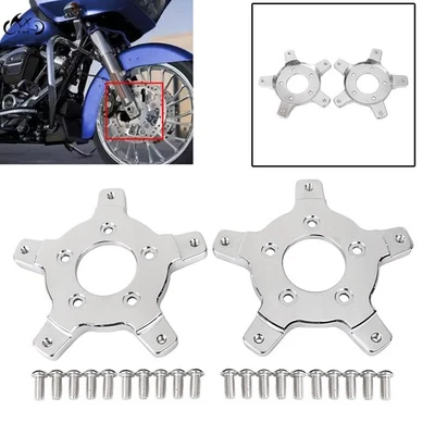 CNC Enforcer Brake Rotor Adapter For Harley Road Tri Glide FLTR Ultra Classic - Image 1 of 4
