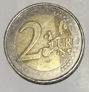 2002 Germany G Mint Mark Two Euro Coin VF Rare Vintage Currency Collectible - Picture 1 of 8