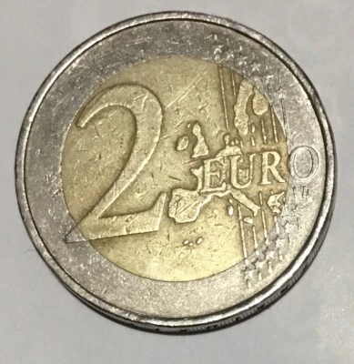 2002 Germany G Mint Mark Two Euro Coin VF Rare Vintage Currency Collectible - Image 1 of 4