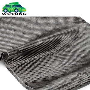 12" x 5FT Twill Weave Black Carbon Fiber Fabric Cloth (3K, 9oz, 12" x 59") - Picture 1 of 11