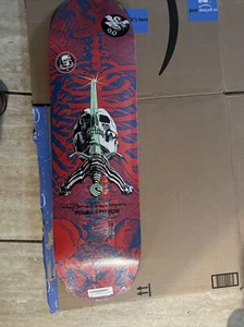 2020 NEW Powell Peralta Skull & Sword Ray Bones Rodriguez Skateboard Deck 9.0” - Picture 1 of 4