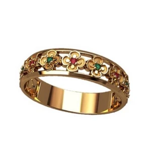5 pcs Ladies Ring Wax patterns for lost wax casting Gold or Silver Jewelry_20841 - Bild 1 von 1