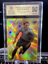 2018 Futera Unique World Football Legends Diego Forlan Au.999 0.1g Gold Metal