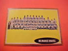 TOPPS 1962 Vintage Baseball Card #158 Milwaukee Braves Team Card Aaron SC44