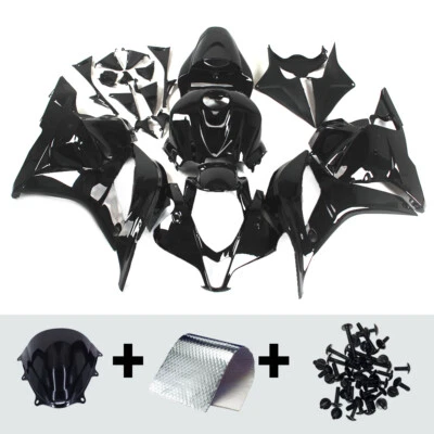 ABS Plastic Gloss Black Fairing Kit For Honda CBR600RR 2009-2012 F5 Bodywork Set - Image 1 of 4