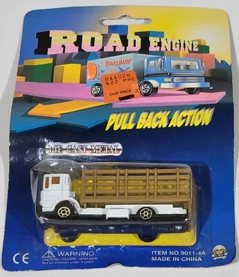 Motor de carretera vintage de metal fundido a presión con acción trasera No. 9011-4A Foto 1 de 4