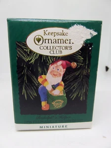 Hallmark Rudolphs Helper Elf Gnome Ornament 1996 Collectors Club Miniature  - Picture 1 of 2