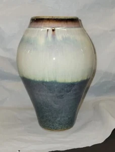 Bill Campbell Pottery Drip Glaze Vase Signed 8” # 4525 - Picture 1 of 16