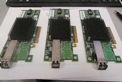 Lot of 9 IBM 42D0491 Emulex LPE12000 8Gb FC Fibre Channel PCIe x4 Foto 1 de 3