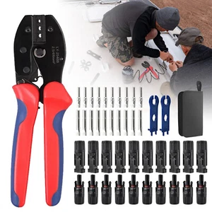 Solar Crimping Tools Sets MC4 Solar Photovoltaic Pliers Solar Panel Connectors - Picture 1 of 12