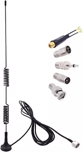 Indoor/Outdoor 75 Ohm FM Antenna - 10ft Cable, Magnetic Base, 5 Connectors - Picture 1 of 6