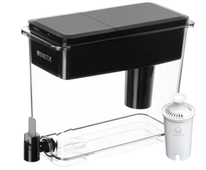 BRITA Dispenser UltraMax Extra Large 18 Tazze con Filtri, Nero - Foto 1 di 2