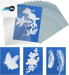 32Pcs Cyanotype Paper, Sun Print Paper Light Sensitive Paper Photography with Ac - Picture 1 of 12