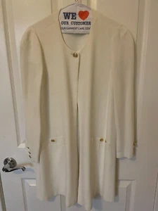 Sonia Rykiel Ivory Long Jacket - Size S - Picture 1 of 5