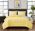 Mainstays Yellow Reversible 7-Piece Bed in a Bag Comforter Set with Sheets, King