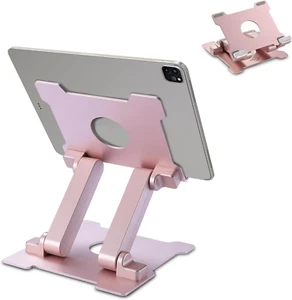 Tablet Stand,【Updated】 Adjustable Eye-Level Aluminum Solid Desktop Stand Holder, - Photo 1/12