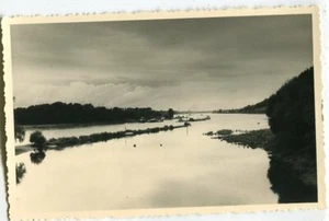 Foto AK Bad Honnef,Nordspitze Insel Grafenwerth im Abendlicht um 1955 - Picture 1 of 2
