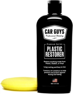 CAR GUYS Plastic Restorer | Bring Plastic, Rubber, and Vinyl Back to Life! 8 Oz - Picture 1 of 5