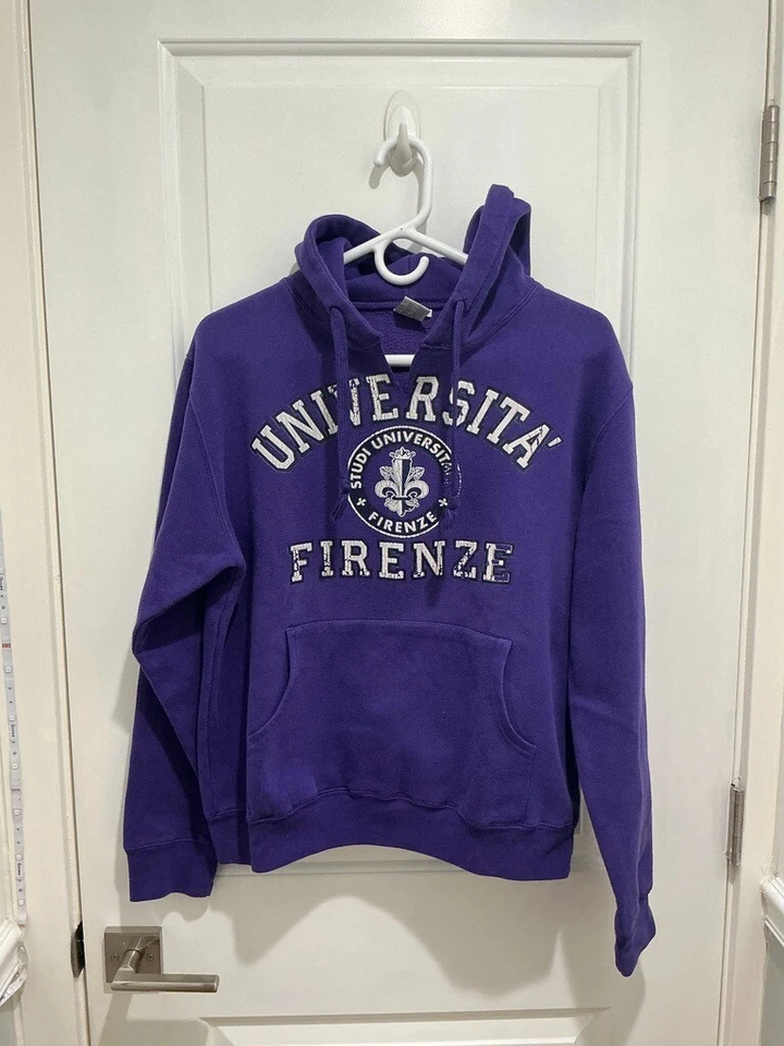 Hoodie sweatshirt, Universita Firenze, Purple, size Large - Image 1 of 4