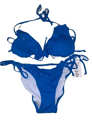 Rampage Swim 2-Piece Blue Pattern Bikini Size XS - Image 1 of 4