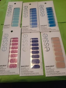 LOT OF 6 ESSIE Sleek Stick Nail Appliques Design Stickers.. UV Cured - Picture 1 of 2