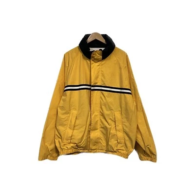 Nautica VTG 90s Jacket - Yellow Nylon Zip Up 2XL Coat w/ Hidden Hood - Mens XXL - Image 1 of 4