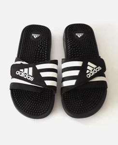 Adidas Sandals Slides Men's Size 7 Black Athletic Comfort - Picture 1 of 5