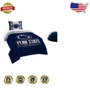 Penn State Nittany Lions Modern Twin Comforter Set with Sham - Team Pride - Picture 1 of 2