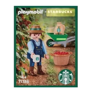 PLAYMOBIL X STARBUCKS Korea Limited Edition Partner VICTOR Figure 71786 Buddy - Picture 1 of 3