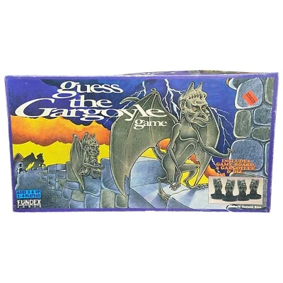 Vintage Guess the Gargoyle board game Fundex 1994 Open Box Spooky 100% COMPLETE! - Image 1 of 4