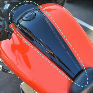 Aluminum Smooth Dash Fuel Console Cover + Gas Tank Cap For Harley 08-23 FLHX - Picture 1 of 11