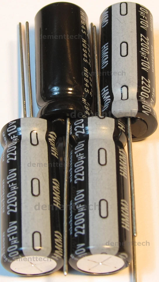 4x Nichicon HM 2200uF 10V Low-ESR placa base condensadores 105C tapas radiales 10mm Foto 1 de 1