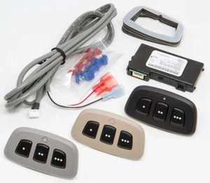 Gentex Homelink v5 Wireless Garage Door Opener Module 3 Bezels - Black Gray Tan - Picture 1 of 1