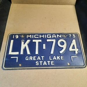 1973 Michigan Nummernschild LKT-794  - Bild 1 von 2