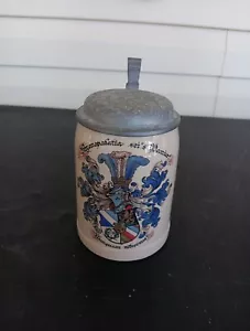 Antique Student Jug Beer Stein Studentica Pitcher Jugs .5 Liter - Picture 1 of 7