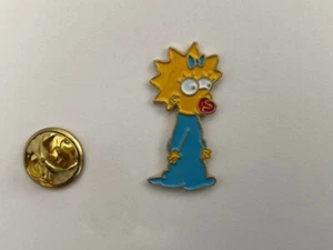 G12(08) PIN 'S CUTE KID COMIC MOVIE CINEMA BART SIMPSON SISTER MAGGIE - Picture 1 of 1