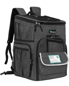 PetAmi Haustierträger Rucksack für kleine Katzen, Hunde Fluggesellschaft zugelassene anthrazit - Bild 1 von 10
