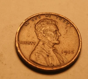1916 P LINCOLN PENNY 5 XF - Picture 1 of 2