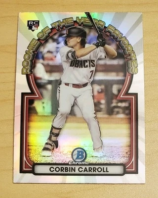 2023 Bowman Chrome Rookie of the Year Favorites Corbin Carroll (RC) #ROYF-1 - Image 1 of 2
