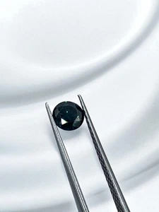 0.37ct Natural Loose Diamond Round Cut Treated Blue Color - I1 Quality 4.4mm - Picture 1 of 10