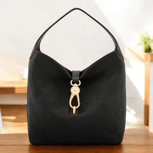 BRAND NEW DOONEY & BOURKE SAMBA LOGO LOCK SAC SHOULDER BAG - COLOR: Black - Picture 1 of 15