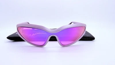 Очки солнцезащитные женские Karl Lagerfeld Shield кошачий глаз 69 мм металлик сиреневые KL6128S-516 - Изображение 1 из 4