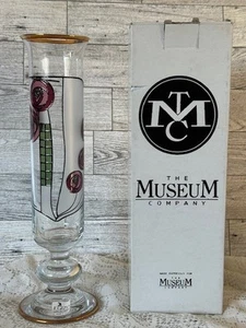 Vaso Giacinto Red Rose Vase Egizia, Italy New in Box 10" Tall 3" Wide Art Glass - Picture 1 of 12