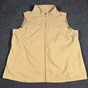 Scottevest RFID Travel Vest Womens M2 Beige TEC Multi Pocket Full Zip Utility - Picture 1 of 9