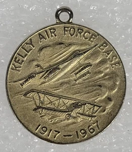 Kelly Air Force Base 50 Year Anniversary Commemorative Medallion 1917-67 - Picture 1 of 3