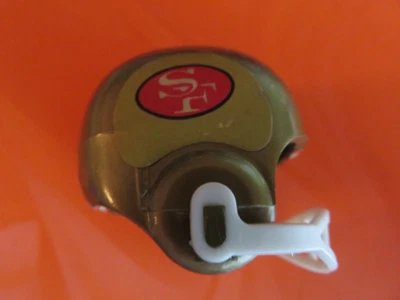 1970 年塑料橄榄球迷你头盔旧金山,Joe Montana Era 标志,口香糖 — 第 1/4 张图片