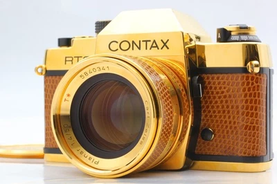 Leer [Como Nuevo] Contax RTS Oro 50 Aniversario + Planar 50mm f/1.4 De JAPÓN Foto 1 de 4