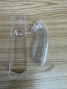 Nintendo Wii Telecomando e Nunchuk Cover Protettiva Rigida Trasparente - Foto 1 di 1