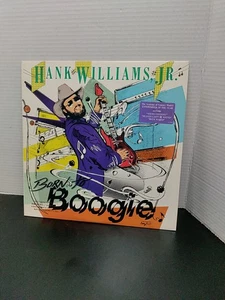 Hank Williams Jr Born To Boogie 1987 Vinyl LP Warner 1-25593 Promo Stamp - Foto 1 di 5